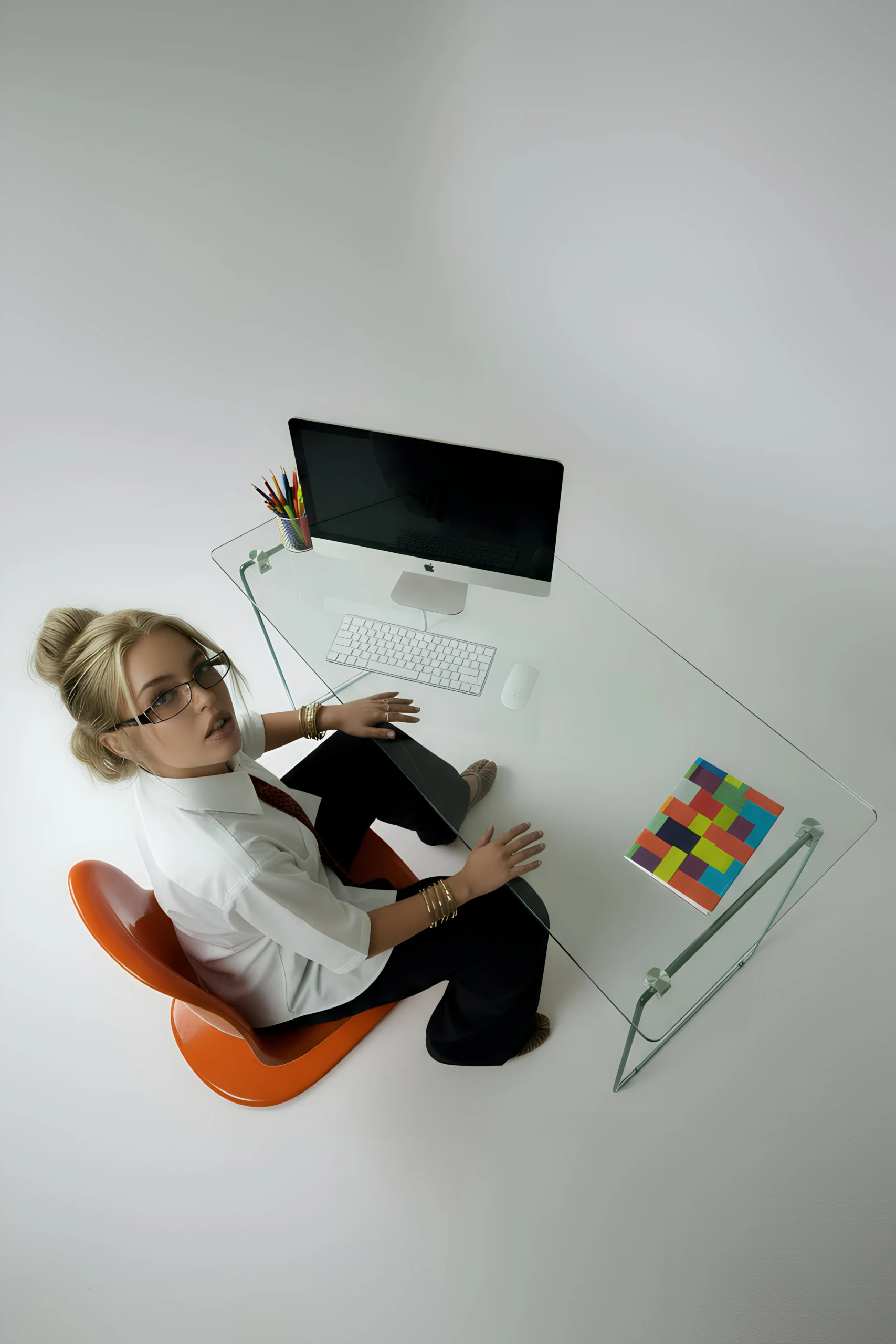 Upscaled orange chair copy