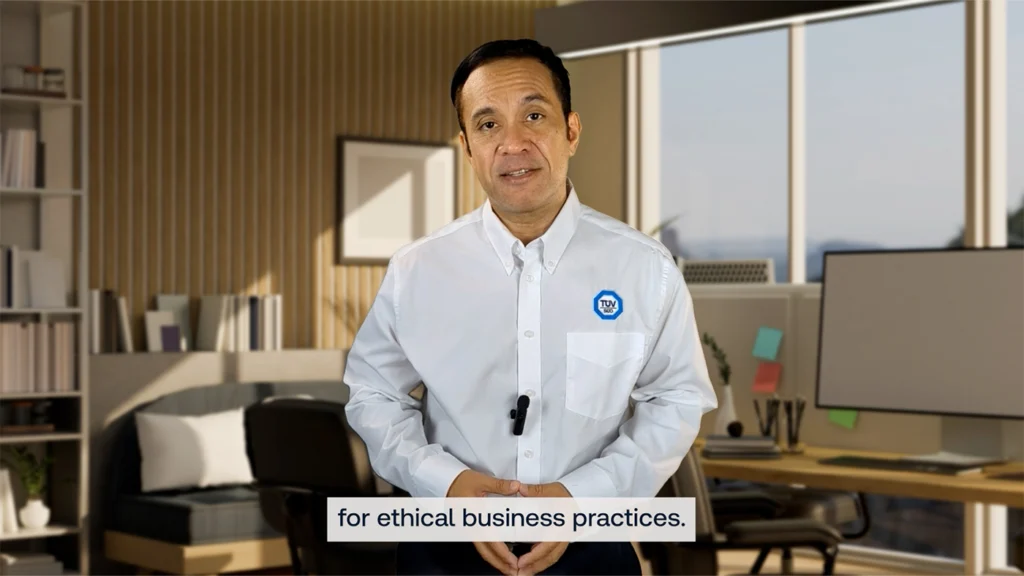 Motion design explainer video presenting an educational course focused on achieving ESG goals