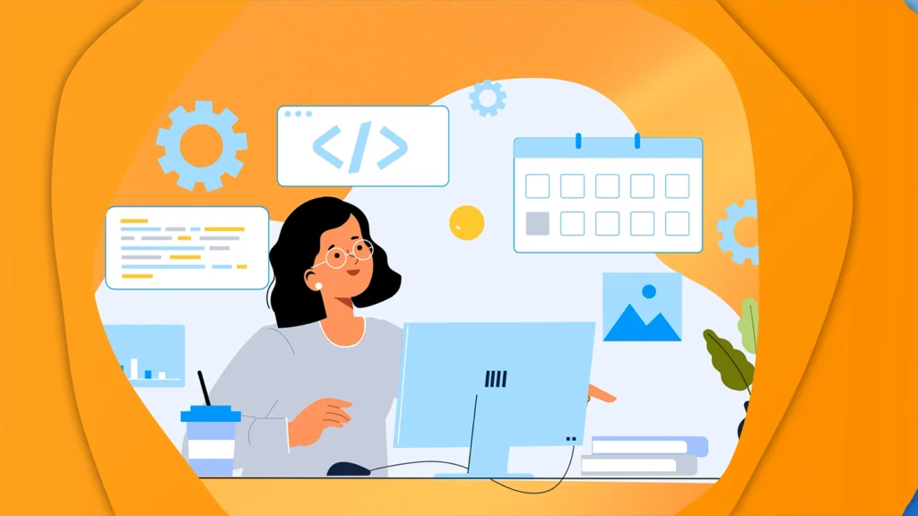 Animated explainer video presenting white label website options, including security, backups, and user support