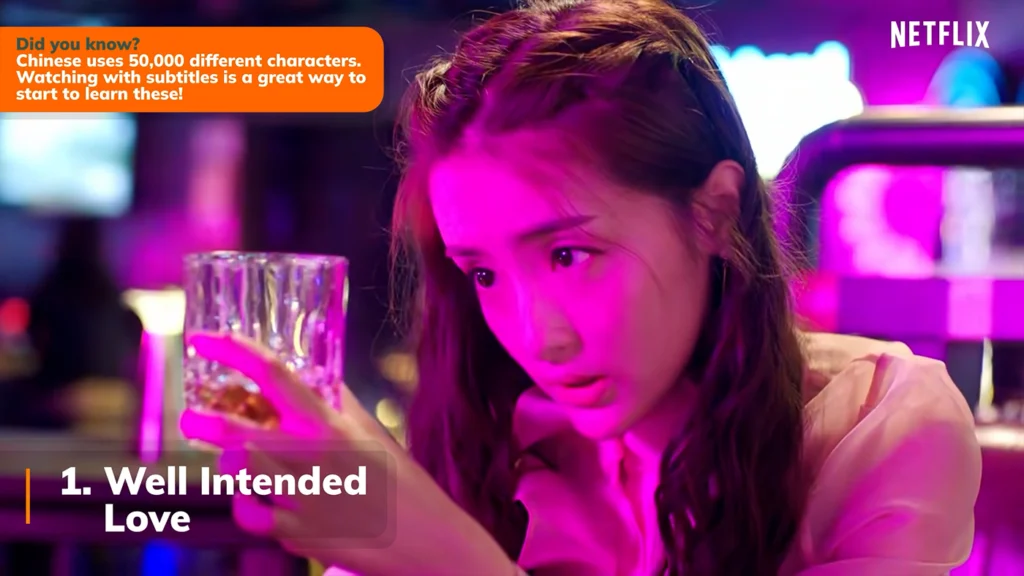 YouTube review video demonstrating how language learning works through watching videos and series